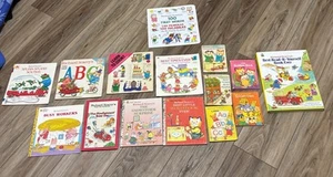 Lot 15 Richard Scarry Children's Hardcover/Paperback Vintage Books Mixed Golden - Picture 1 of 21