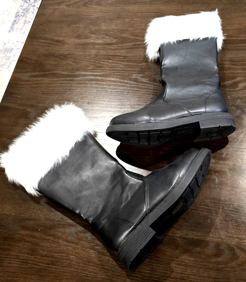 Botas de cuero de Navidad de Papá Noel - Nuevas en caja Foto 1 de 4