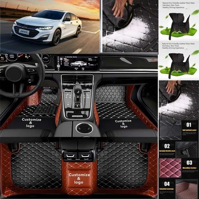 For Chevrolet Malibu Car Floor Mats Handmade Liners Anti-Slip Carpets Foto 1 de 4