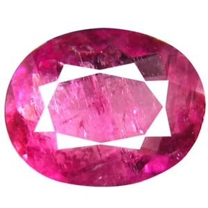0.94 ct AAA+ Charming Oval Shape (8 x 6 mm) Reddish Pink Rubellite Tourmaline - Imagen 1 de 1