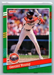 1991 Donruss #689 Gerald Young Houston Astros MLB Baseball Card - Picture 1 of 2
