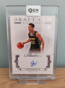 Desmond Bane 2020-21 Flawless Rookie Auto 15/25 Draft Gem Signatures Grizzlies - Picture 1 of 6