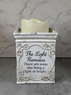 全新 盒装 Carlson Rememberence Quote LED 无焰蜡烛 纪念 — 第 1/4 张图片