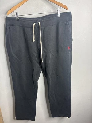 Pantalones de chándal Polo Ralph Lauren para hombre 2XL negros con cordón logotipo de pony Foto 1 de 4