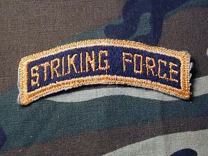 Old Philippines SCOUT RANGER "STRIKING FORCE" Shoulder patch tab Airborne - Picture 1 of 3