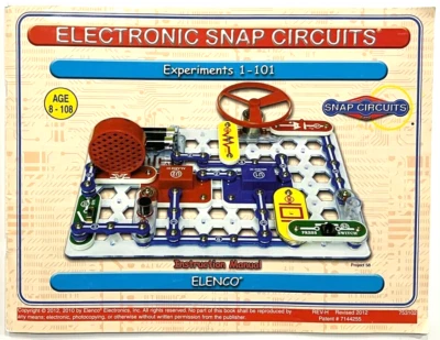 ELECTRONIC SNAP CIRCUITS MANUAL ONLY (Projects 1-101 )  By ELENCO  (2012) - Image 1 of 4