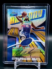 2003 Topps Finest Refractor Carmelo Anthony Rookie Jersey Auto Card #/250