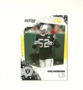2010 Score Gold Zone #211 Kirk Morrison /299 Oakland Raiders San Diego State - Picture 1 of 2
