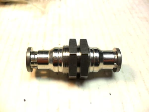 164215 FESTO | CRQSS-10 PUSH-IN BULKHEAD CONNECTOR USA SELLER NEW - Picture 1 of 4