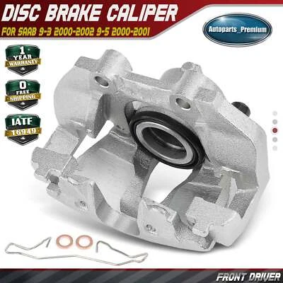 1x Front Left Disc Brake Caliper w/ Bracket for Saab 9-3 2000-2002 9-5 2000-2001 - Image 1 of 4