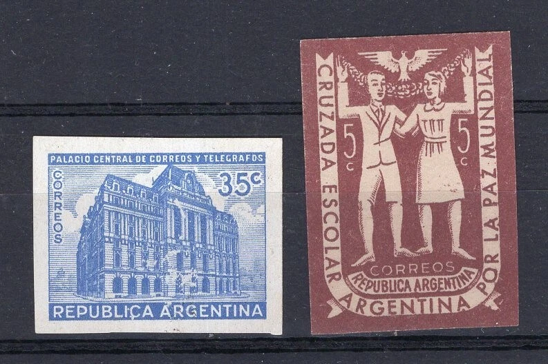 ARGENTINA, CAT GJ # 885 & 953, COLOR PROOF, THICK PAPER - Image 1 of 1