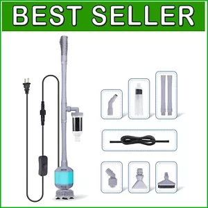 5-in-1 Electric Gravel Cleaner for Quick Water Changes & Aquarium Maintenance - Picture 1 of 8