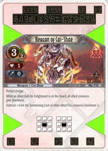 3x Beacon of Cai-Shae EOJ SET2 #116 PS3 carta Eye Of Judgment inglese nuova/unplay c - Foto 1 di 1