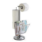 TOILET CADDY toilet paper holder + newspaper stand toilet stand