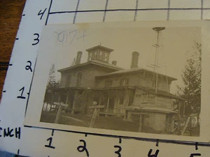 1911 Real Photo Postcard very interesting house w large tower South Newbury VT - Picture 1 of 2