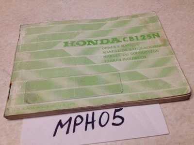 Manual Del Propietario CB125N CB125 N CB 125 N Ed.78 - Imagen 1 de 4