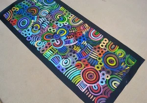 SELINA NUMINA - Authentic Aboriginal Painting - COA & Two Photos of the Artist. - Picture 1 of 5