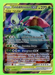 Indonesian Celebi & Venusaur GX TCG Gym Promo 133/SM-P - Near Mint Pokemon - Picture 1 of 2