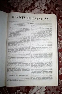 REVISTA DE CATALUÑA. SECOND PERIOD. NUMBERS FROM 1 TO 9 IN 1 VOLUME. XIXTH - Picture 1 of 1