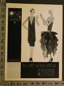 1928 RAYMOND LOEWY ART DECO MODA MUJER BONWIT CALLER SEXY BELLEZA ANUNCIO 24877 - Imagen 1 de 1