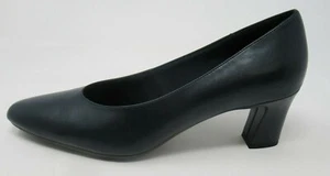 LIFESTRIDE WOMEN'S SHELA NAVY BLUE BLAKE LEATHER PUMPS HEELS SHOES SIZE: 7.5/N - Picture 1 of 6