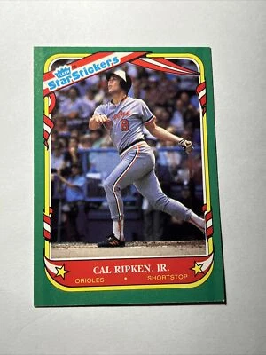1987 Fleer Star Stickers Cal Ripken Jr - Image 1 of 2