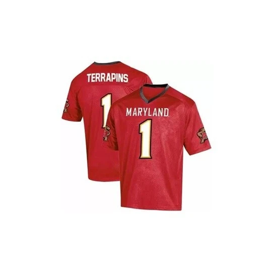 Camiseta deportiva de fútbol americano Russell Athletic roja Maryland Terrapins réplica 2T para niños pequeños NUEVA Foto 1 de 1
