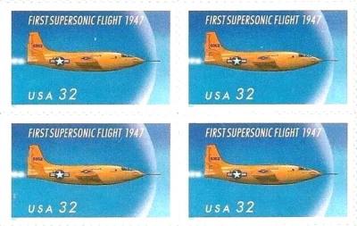 First Supersonic Flight  (block of 4)  #3173 - Image 1 of 2