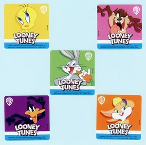10 Looney Tunes Large Stickers - Tweety, Taz, Daffy Duck, Bugs Bunny, Lola - Picture 1 of 1