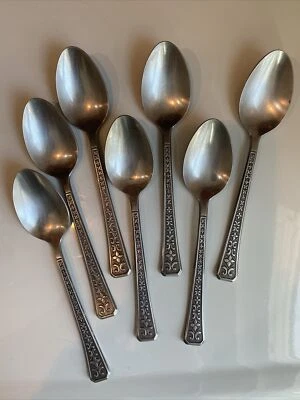 Interpur Florenz Silverware TEASPOONS (Lot Of 7) Japan - Image 1 of 4