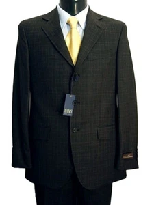 Abito uomo PENNESI Tess. Vitale Barberis 56 Lana Grigio Quadri Completo Elegante - Imagen 1 de 8
