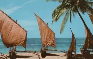 Fischerboote Ceylon Postkarte - Bild 1 von 2