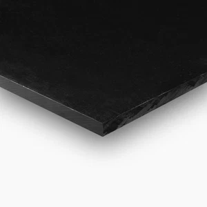 HDPE (High Density Polyethylene) Plastic Sheet 1/2" x 12" x 24" Black Smooth - Picture 1 of 3