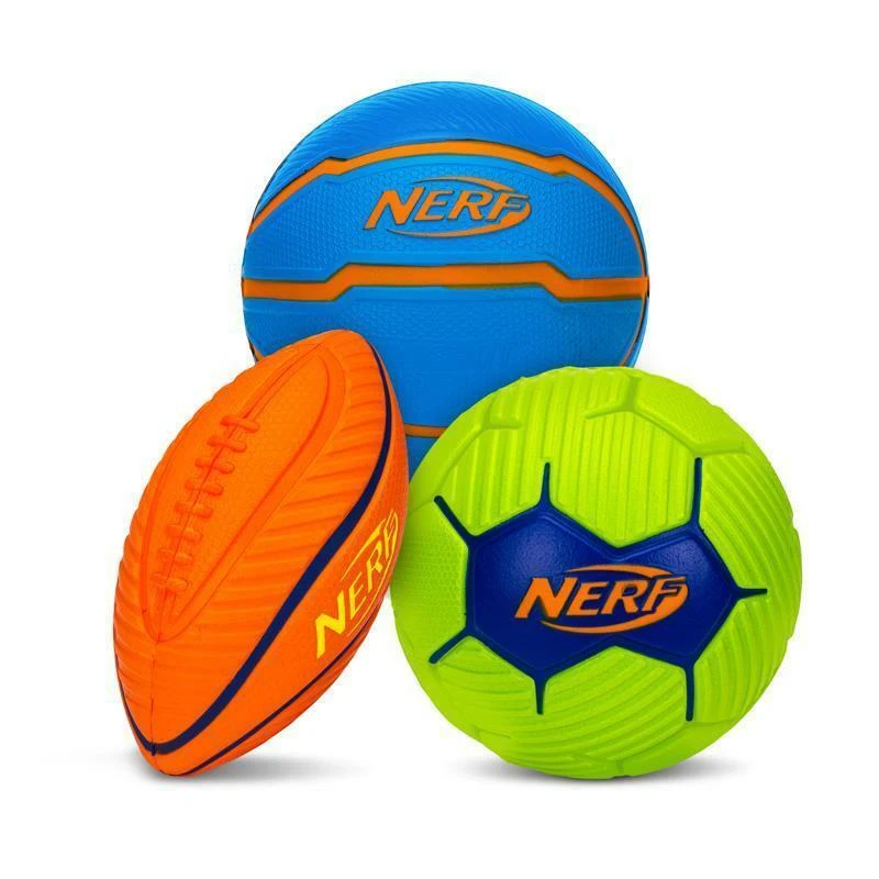 NERF Mini Soccer, Football, and Basketball Ball Assortment - Image 1 of 1