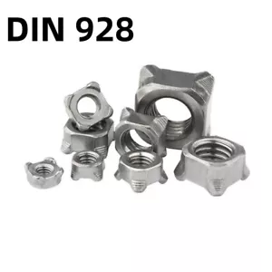 Tuercas de soldadura cuadradas M3 M4 M5 M6 M8 M10 M12 DIN 928 304 acero inoxidable rosca métrica - Imagen 1 de 18
