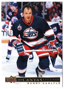 2020-21 Upper Deck SP Signature Edition Legends UD Canvas RANDY CARLYLE C-8 Jets - Picture 1 of 1