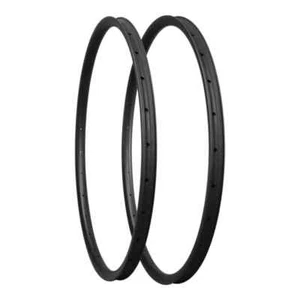 29er Mountain Bike XC Bicycle Asymmetric Carbon Rims 30mm High Hookless 2pcs - Picture 1 of 12
