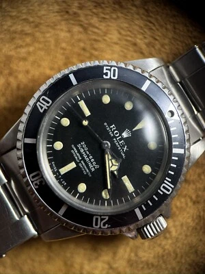 Rolex Vintage Submariner No Date ref.5512 4 Line Meter first Mk1 Dial Rolex 1967 - Immagine 1 di 4