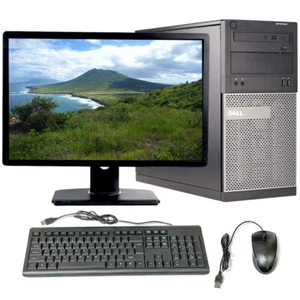 Dell i5 Desktop MT 8GB RAM 1TB HD 22 in LCD Intel Core Computer Windows 10 Wi-Fi - Picture 1 of 6