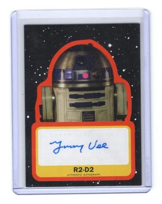 Star Wars Journey to The Rise of Skywalker ORANGE Auto Jimmy Vee R2-D2 #06/50 - Image 1 of 4