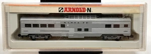 Arnold - N Scale - ATSF Atchison Topeka Santa Fe Dome Passenger Car #501 #5212 - Picture 1 of 5