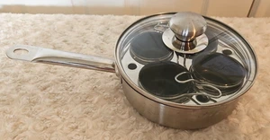 Resto von Demeyere 7" 18/10 Edelstahl Eierpochierer 4 Tassen Hergestellt in Belgien - Bild 1 von 5