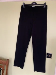 M&S Ladies Every Day Trousers Size : 14 Long In Black - Picture 1 of 9