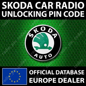 SKODA RADIO UNLOCK PIN CODE SKZ1Z2 SKZ1Z3 SKZAZ2 SKZAZ4 SKZ4Z2 SKZ4Z3 SKZ6Z7 - Foto 1 di 4