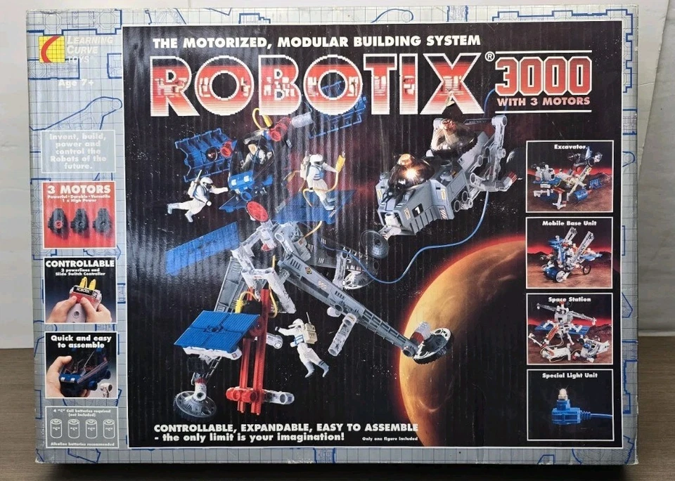 Vintage 1994 Robotix 3000 - Motorized Modular Building System #98300 Incomplete - Image 1 of 4
