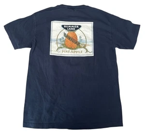 T-shirt vintage anni 90 Dole grafica ananas grande marina USA - Foto 1 di 4