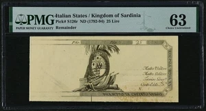 i-200373 Italian States / Kingdom of Sardinia 25 Lire 1792-94. PMG 63. Remainder - Picture 1 of 2