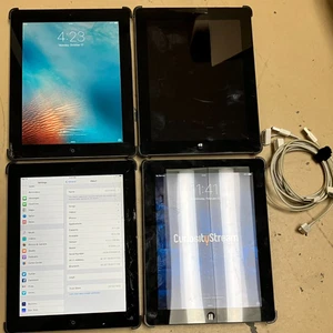 Lot of (4) Apple iPads 2nd Generation (WiFi, 60GB) MC774LL/A FC916LL/a AS-IS - Picture 1 of 2