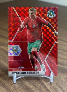 Cristiano Ronaldo 2020 2020-21 Panini Mosaic UEFA Euro #160 Red Mosaic Prizm - Picture 1 of 2