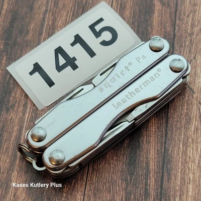 Leatherman Squirt P4 Compact Folding Multi Tool Pliers Knife Tweezers - Image 1 of 3